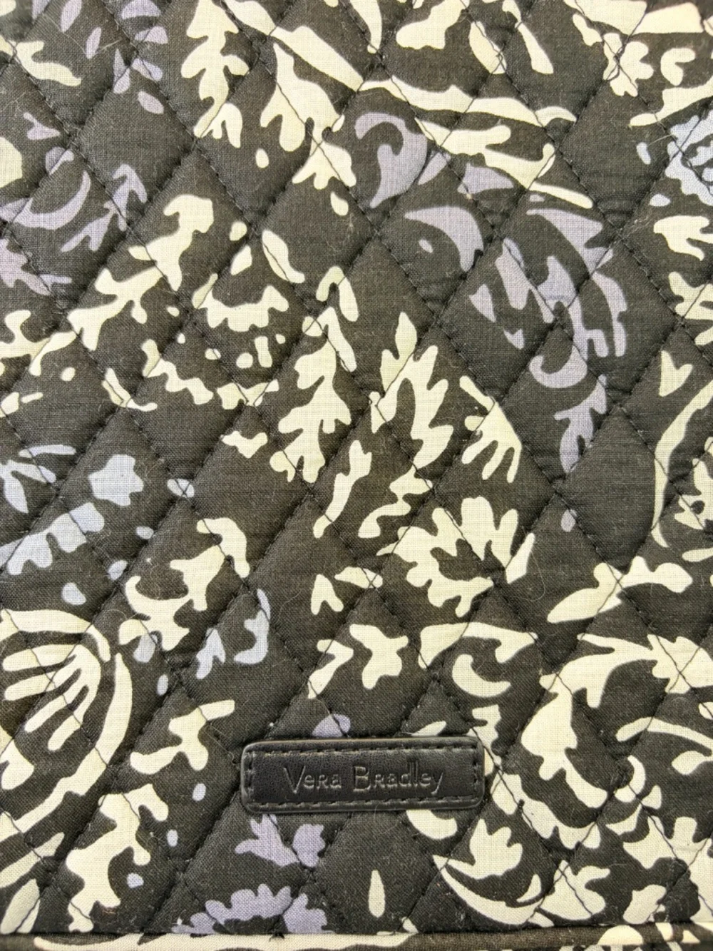 Vera Bradley Laptop Tablet Cover Sleeve Case Paisley Noir Retired Padded Quilted